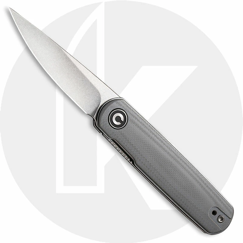 CIVIVI Knives CIVIVI Lumi C20024-2 - Stonewash 14C28N - Gray G10 - Liner Lock - Front Flipper Folder 3 CIVIVI Knives CIVIVI Lumi C20024-2 - Stonewash 14C28N - Gray G10 - Liner Lock - Front Flipper Folder