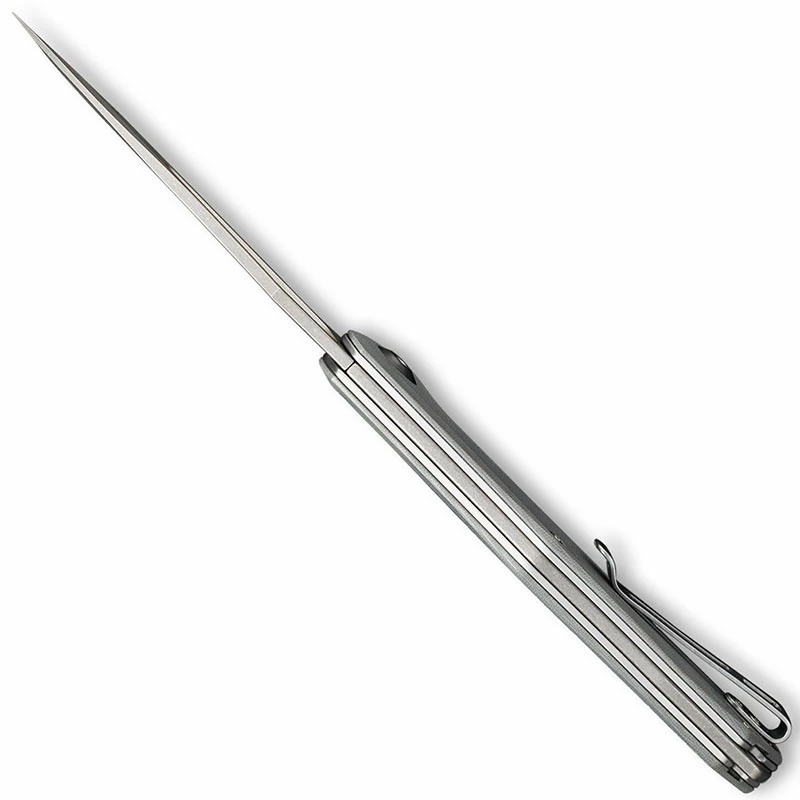 CIVIVI Knives CIVIVI Fracture Knife C2009B - Gray Stonewash Drop Point - Gray G10 - Slip Joint Folder 6 CIVIVI Knives CIVIVI Fracture Knife C2009B - Gray Stonewash Drop Point - Gray G10 - Slip Joint Folder - Image 4