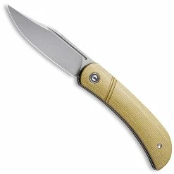 CIVIVI Knives CIVIVI Appalachian Drifter C2015B - Gray Stonewash S35VN Clip Point - Olive Micarta - Slip Joint Folder