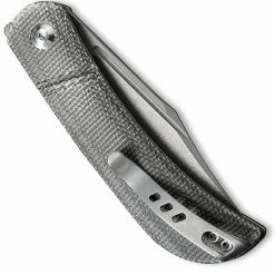 CIVIVI Knives CIVIVI Appalachian Drifter C2015C - Gray Stonewash S35VN Clip Point - Dark Green Micarta - Slip Joint Folder -Cheap Case Knives Store WE C2015C CLOSED FRONT