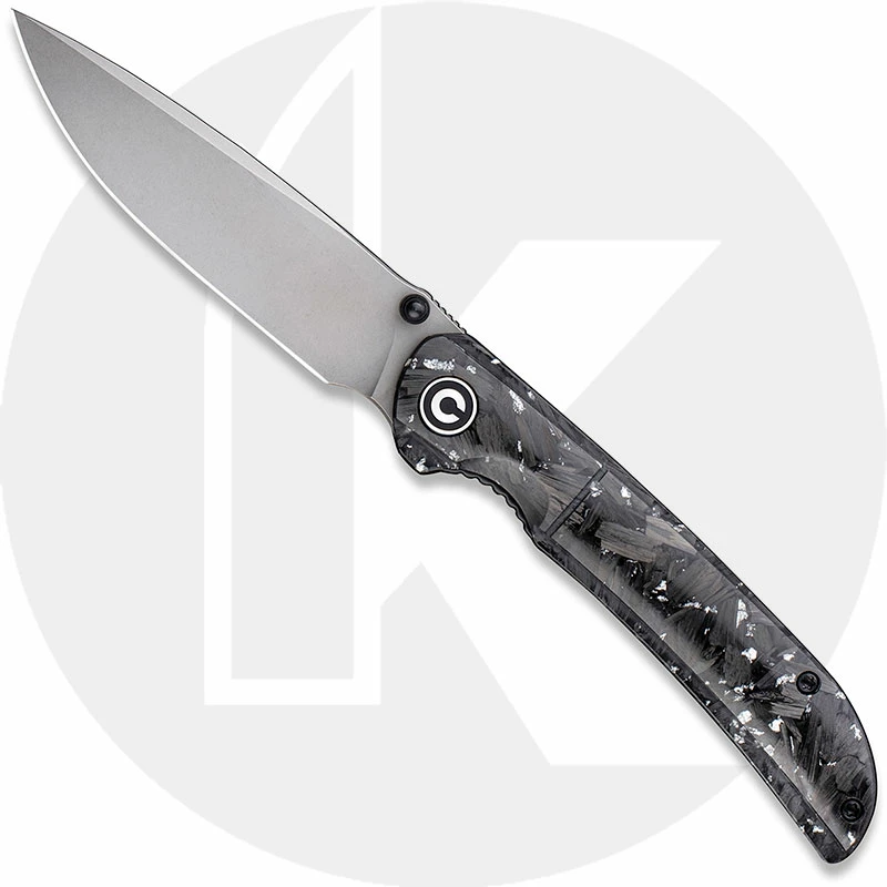 CIVIVI Knives CIVIVI Imperium C2106B - Stonewash Nitro-V - Shredded Carbon Fiber And Silvery Shred Resin - Liner Lock - Front Flipper Folder 3 CIVIVI Knives CIVIVI Imperium C2106B - Stonewash Nitro-V - Shredded Carbon Fiber And Silvery Shred Resin - Liner Lock - Front Flipper Folder