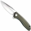 CIVIVI Knives CIVIVI Baklash Knife C801A - Satin Drop Point - Green G10 - Liner Lock Flipper Folder -Cheap Case Knives Store WE C801A OPEN FRONT