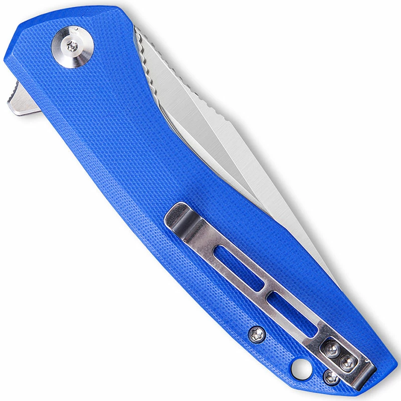 CIVIVI Knives CIVIVI Baklash Knife C801F - Satin Drop Point - Blue G10 - Liner Lock Flipper Folder 5 CIVIVI Knives CIVIVI Baklash Knife C801F - Satin Drop Point - Blue G10 - Liner Lock Flipper Folder - Image 3