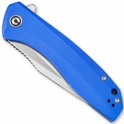 CIVIVI Knives CIVIVI Baklash Knife C801F - Satin Drop Point - Blue G10 - Liner Lock Flipper Folder 7 CIVIVI Knives CIVIVI Baklash Knife C801F - Satin Drop Point - Blue G10 - Liner Lock Flipper Folder -Cheap Case Knives Store WE C801F CLOSED FRONT