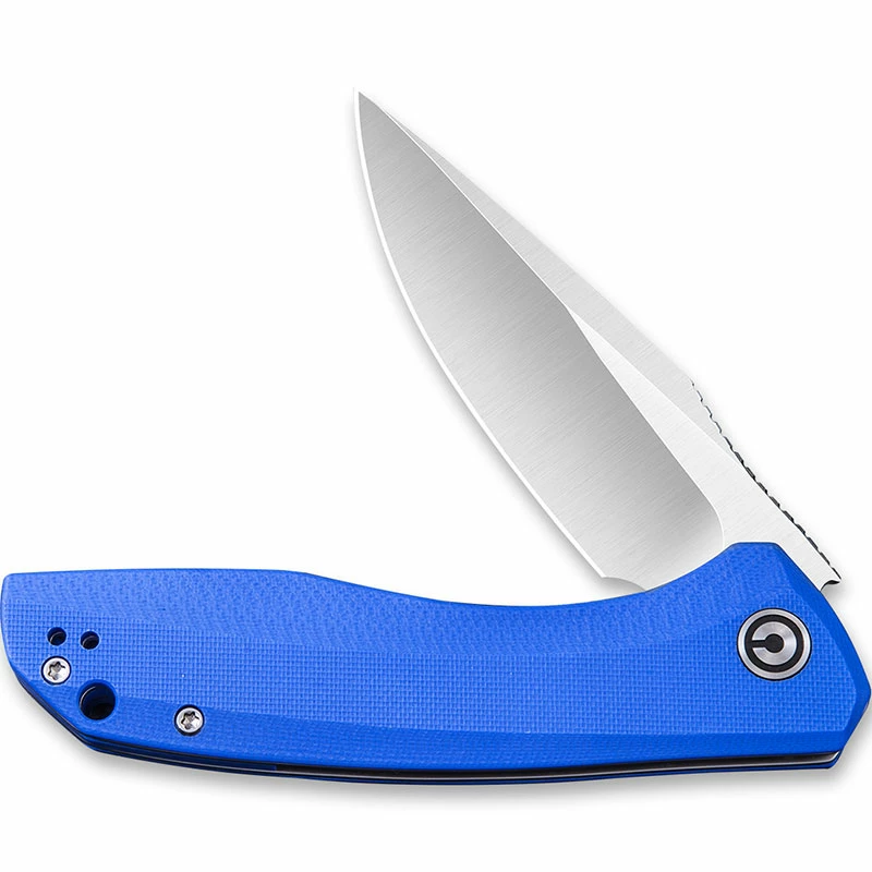 CIVIVI Knives CIVIVI Baklash Knife C801F - Satin Drop Point - Blue G10 - Liner Lock Flipper Folder 6 CIVIVI Knives CIVIVI Baklash Knife C801F - Satin Drop Point - Blue G10 - Liner Lock Flipper Folder - Image 4