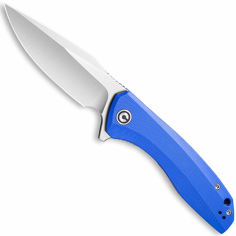 CIVIVI Knives CIVIVI Baklash Knife C801F - Satin Drop Point - Blue G10 - Liner Lock Flipper Folder 3 CIVIVI Knives CIVIVI Baklash Knife C801F - Satin Drop Point - Blue G10 - Liner Lock Flipper Folder