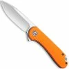 CIVIVI Knives CIVIVI Elementum Knife C907R - Satin D2 Drop Point - Orange G10 - Liner Lock Flipper Folder 1 CIVIVI Knives CIVIVI Elementum Knife C907R - Satin D2 Drop Point - Orange G10 - Liner Lock Flipper Folder -Cheap Case Knives Store WE C907R OPEN FRONT