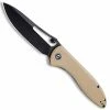 CIVIVI Knives CIVIVI Picaro C916B - Black Stonewash D2 Drop Point - Tan G10 - Liner Lock Folder -Cheap Case Knives Store WE C916B OPEN FRONT