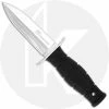 Cold Steel Knives Cold Steel Mini Leatherneck Spear Point 39LSAC - Value Price EDC - Satin Double Edge Fixed Blade - Black Kray-Ex - Secure-Ex Sheath -Cheap Case Knives Store cs 39lsac open front