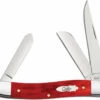Case Medium Stockman Knife 11321- Smooth Old Red Bone - 6318SS -Cheap Case Knives Store CA 11321
