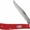 Case Slimline Trapper Knife 13459 Smooth Red Synthetic 41048SS
