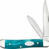 Case Peanut Knife 18586 Aqua Kirinite SparXX 10220SS 2 Case Peanut Knife 18586 Aqua Kirinite SparXX 10220SS -Cheap Case Knives Store CA 18586