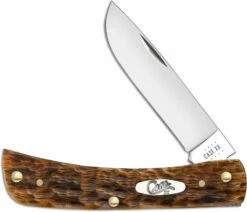Case Sod Buster Jr Knife 30092 Amber Bone CV 6137CV