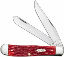 Case Trapper With Clip 31957 Dark Red Bone CV 6254CCV