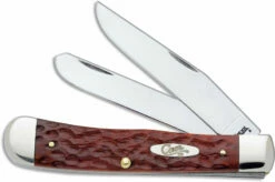 Case Knives: Case Chestnut Bone CV Trapper, CA-7011