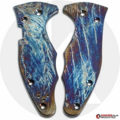 MODIFIED Spyderco Yojimbo 2 Knife With Acid Stonewash & Titanium Flytanium Scales - MAYHEM FINISH 13 MODIFIED Spyderco Yojimbo 2 Knife With Acid Stonewash & Titanium Flytanium Scales - MAYHEM FINISH -Cheap Case Knives Store KP 395 1 NEW 3 LOGO