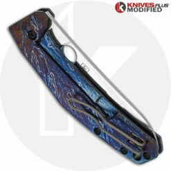 MODIFIED Spyderco SpydieChef C211TIP Knife - MAYHEM FINISH -Cheap Case Knives Store KP C211TIP MAYHEM 2 CLOSED BACK