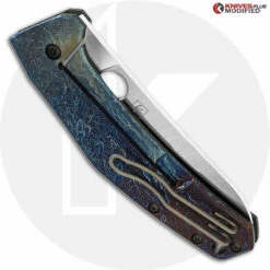 MODIFIED Spyderco SpydieChef C211TIP Knife - MAYHEM FINISH -Cheap Case Knives Store KP C211TIP MAYHEM CLOSED BACK