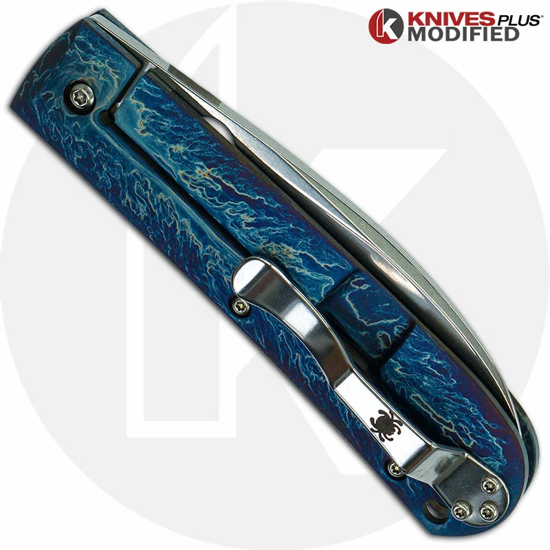 Spyderco SwayBack Knife C249TIP - CTS XHP Wharncliffe - Titanium - Mayhem Finish 8 Spyderco SwayBack Knife C249TIP - CTS XHP Wharncliffe - Titanium - Mayhem Finish - Image 6