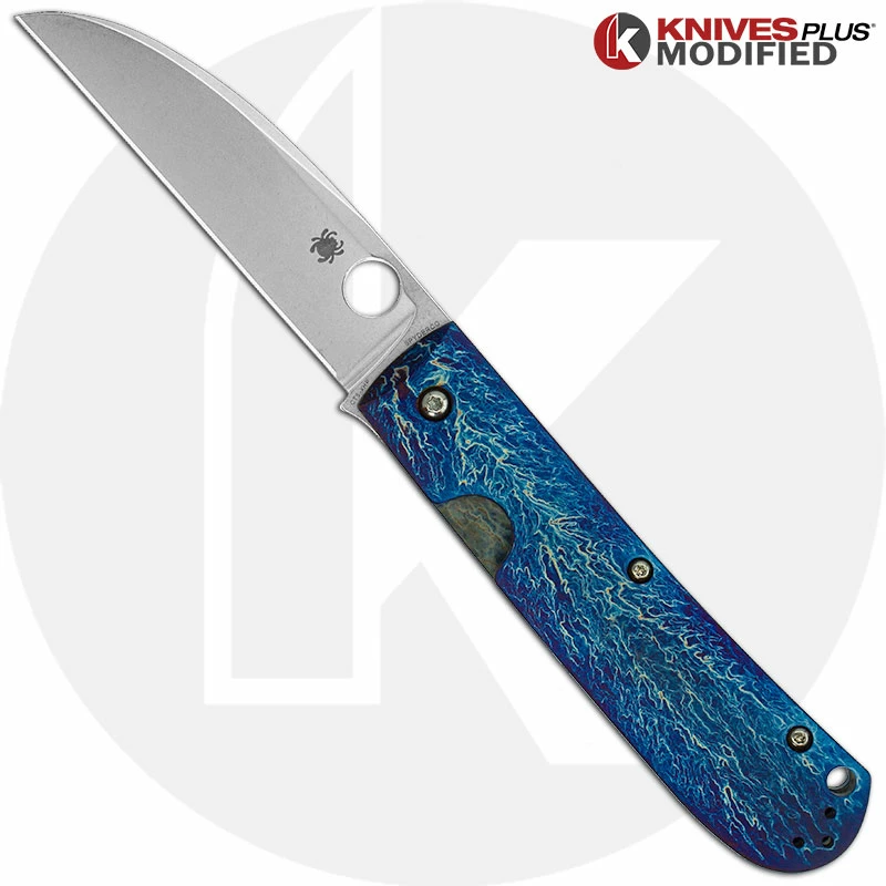 Spyderco SwayBack Knife C249TIP - CTS XHP Wharncliffe - Titanium - Mayhem Finish 6 Spyderco SwayBack Knife C249TIP - CTS XHP Wharncliffe - Titanium - Mayhem Finish - Image 4