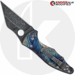 MODIFIED Spyderco Yojimbo 2 Knife With Acid Stonewash & Titanium Flytanium Scales - MAYHEM FINISH 12 MODIFIED Spyderco Yojimbo 2 Knife With Acid Stonewash & Titanium Flytanium Scales - MAYHEM FINISH -Cheap Case Knives Store KP C85GP2 3 OPEN BACK NEW 2 LOGO
