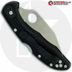 MODIFIED Spyderco Delica 4 Wharncliffe - Regrind - Satin Blade 9 MODIFIED Spyderco Delica 4 Wharncliffe - Regrind - Satin Blade -Cheap Case Knives Store KP DELICA 63 NEW CLOSED BACK LOGO