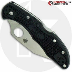 MODIFIED Spyderco Delica 4 Wharncliffe - Regrind - Satin Blade 8 MODIFIED Spyderco Delica 4 Wharncliffe - Regrind - Satin Blade -Cheap Case Knives Store KP DELICA 63 NEW CLOSED FRONT LOGO