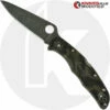 MODIFIED Spyderco Endura 4 - ACID WASH - Zome Green Handle -Cheap Case Knives Store KP ENDURA3 NEW NEW OPEN FRONT LOGO