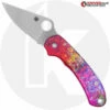 MODIFIED Spyderco Para 3 Knife + AWT Agent SKINNY Custom Anodized Scales -Cheap Case Knives Store KP PARA3 AWT CUSTOM2 MAIN