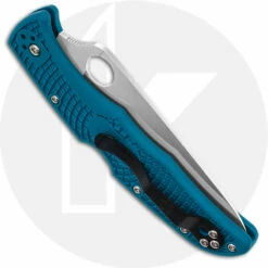 Spyderco Knives: Spyderco Endura 4 Lightweight, Blue, SP-C10FPBL -Cheap Case Knives Store SP C10FPBL CLOSED BACK