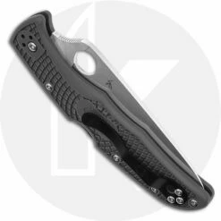 Spyderco Knives: Spyderco Endura 4 Lightweight, Gray, SP-C10FPGY -Cheap Case Knives Store SP C10FPGY CLOSED BACK
