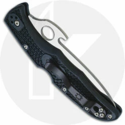 Spyderco Knives: Spyderco Endura 4 Wave Knife, SP-C10PGYW -Cheap Case Knives Store SP C10PGYW CLOSED BACK