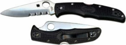 Spyderco Endura 4 Knife, Part Serrated, SP-C10PSBK -Cheap Case Knives Store SP C10PSBK