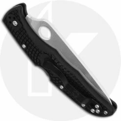 Spyderco Endura 4 Knife, Part Serrated, SP-C10PSBK -Cheap Case Knives Store SP C10PSBK CLOSED BACK