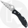 Spyderco Delica Knife - C11CFS - Discontinued Item - Serial Number - BNIB - Limited Run - Serrated - Carbon Fiber -Cheap Case Knives Store SP C11CFS 1 OPEN FRONT