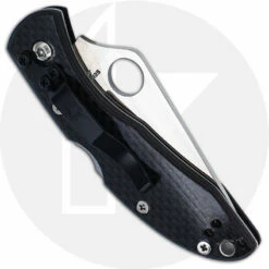 Spyderco Delica Knife - C11CFS - Discontinued Item - Serial Number - BNIB - Limited Run - Serrated - Carbon Fiber -Cheap Case Knives Store SP C11CFS CLOSED BACK