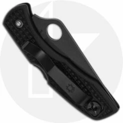 Spyderco Delica 4 Black Blade, SP-C11PSBBK 8 Spyderco Delica 4 Black Blade, SP-C11PSBBK -Cheap Case Knives Store SP C11PSBBK CLOSED BACK