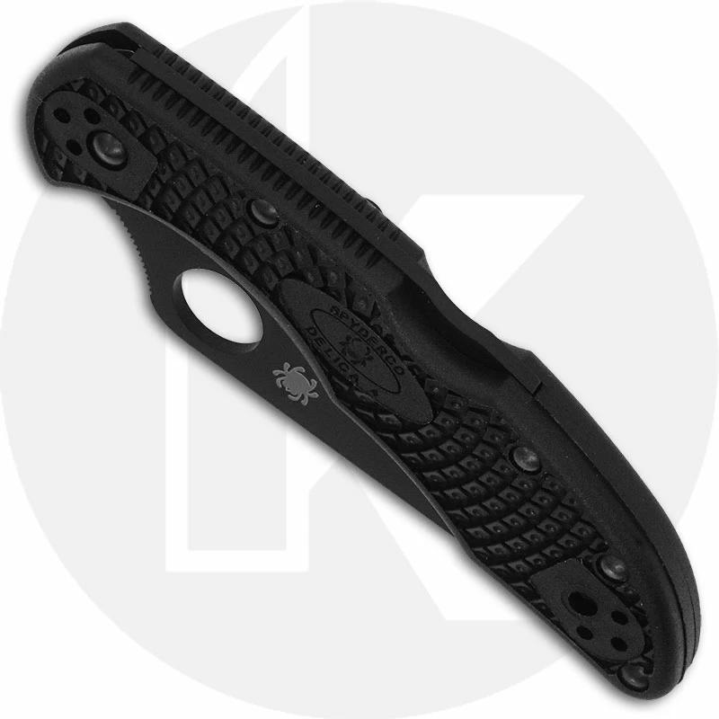 Spyderco Delica 4 Black Blade, SP-C11PSBBK 4 Spyderco Delica 4 Black Blade, SP-C11PSBBK - Image 2