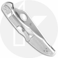 Spyderco Knives: Spyderco Delica 4 SS Knife, Serrated, SP-C11S -Cheap Case Knives Store SP C11S CLOSED BACK