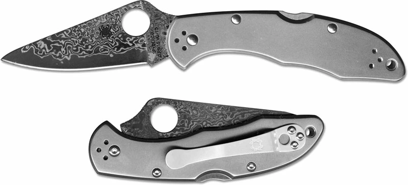 Spyderco Delica4 Titanium Damascus, SP-C11TIPD 3 Spyderco Delica4 Titanium Damascus, SP-C11TIPD