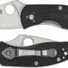 Spyderco Ambitious Lightweight C148PBK - Plain Edge - Black FRN - Liner Lock Folder