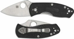 Spyderco Ambitious Lightweight C148PBK - Plain Edge - Black FRN - Liner Lock Folder