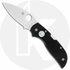 Spyderco Chaparral Sun And Moon C152GSMP - White G10 Side With Red Sun Inlay - Black G10 Side With Pearl Moon Inlay - Lock Back