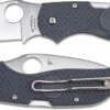 Spyderco C152PGY Chaparral Lightweight EDC Knife Leaf Blade Gray FRN Handle -Cheap Case Knives Store SP C152PGY