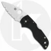 Spyderco Lil' Native Backlock Knife C230MBGS EDC Compact Folder Serrated Blade Black G10 -Cheap Case Knives Store SP C230MBGS OPEN FRONT FIX