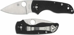 Spyderco Lil Native G10 SLIPIT Knife - C230NLGP - Non Locking Leaf Blade - Black G10 - USA Made