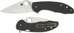 Spyderco Mantra 3 C233CFP Knife Leaf Blade Carbon Fiber G10 Compression Lock Flipper Folder -Cheap Case Knives Store SP C233CFP