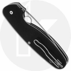 Spyderco C245GP Emphasis Knife - 3.61 Inch Drop Point - Black G10 - Liner Lock -Cheap Case Knives Store SP C245GP CLOSED BACK