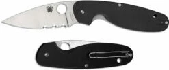 Spyderco C245GPS Emphasis Knife - 3.61 Inch Part Serrated Drop Point - Black G10 - Liner Lock 9 Spyderco C245GPS Emphasis Knife - 3.61 Inch Part Serrated Drop Point - Black G10 - Liner Lock -Cheap Case Knives Store SP C245GPS