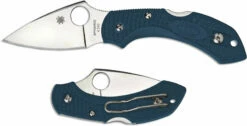 Spyderco Dragonfly 2 Lightweight K390 - C28FP2K390 - K390 Leaf Blade - Blue FRN - Lock Back -Cheap Case Knives Store SP C28FP2K390